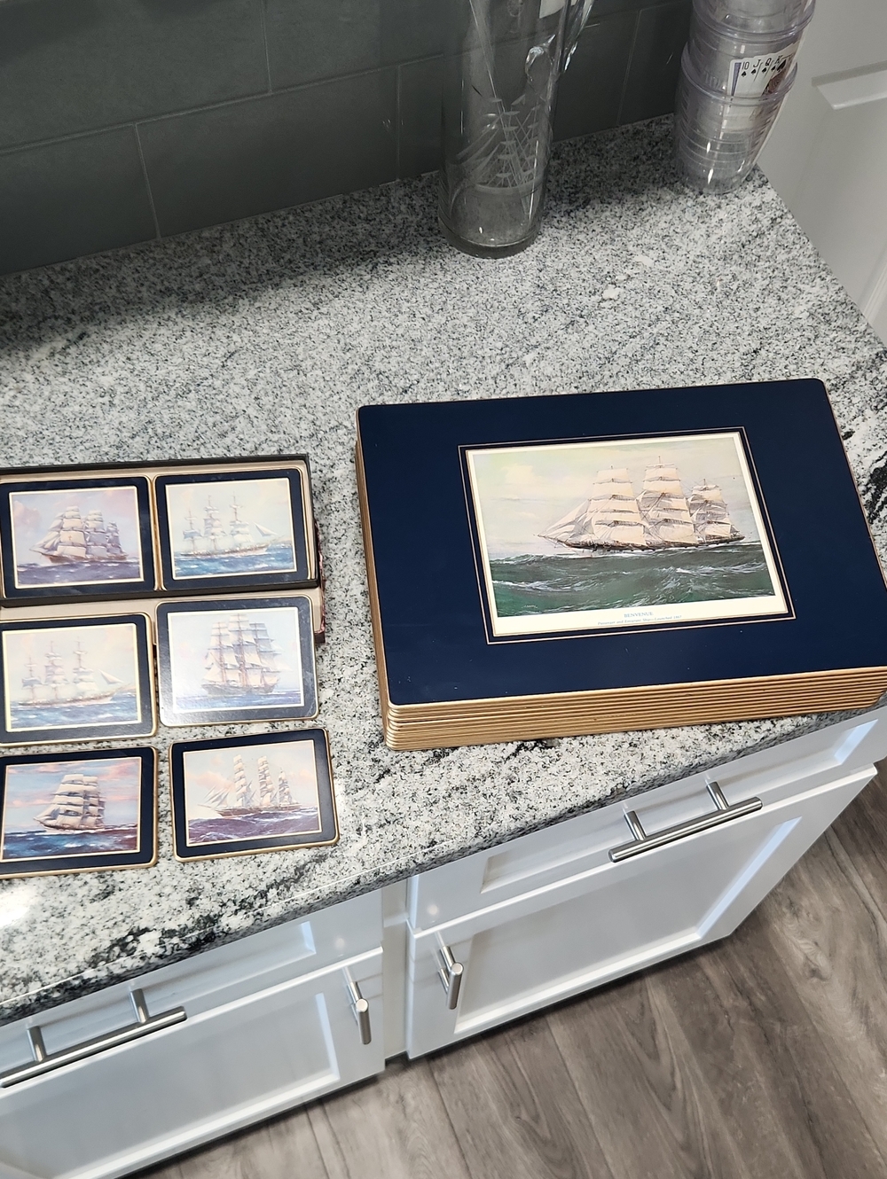 Lady Clare Nautical 12 Placemats And 6 Coaster Set